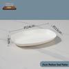 Disposable Rice Husk Deep Oval Plates