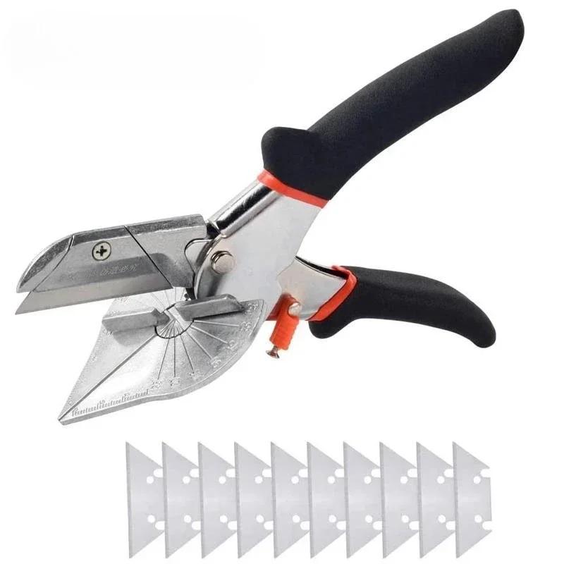 Multi-Degree Diagonal Cutting Siding Wire Pipe Cutter Cutting Home Decor Plumbing Tools 45-135 Degree PVC PE Hose Scissors
