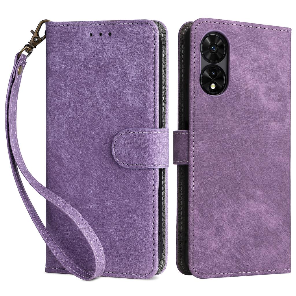 For TCL 50 5G Case RFID Blocking Folio Flip Leather Phone Wallet Cover with Hand Strap