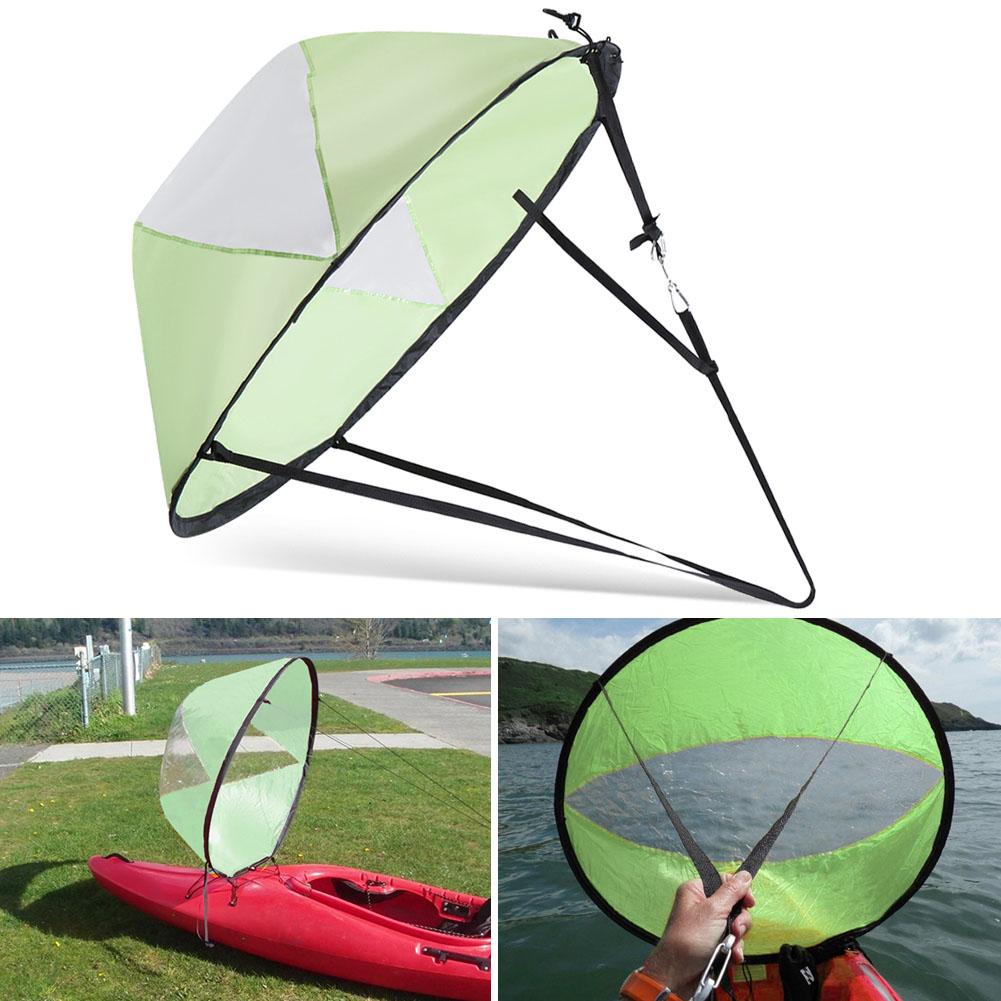 Portable Kayak Wind Sail Waterproof Nylon Cloth Sail Foldable Wind Sail For Kayak Canoe Water Sports Boat Accessories