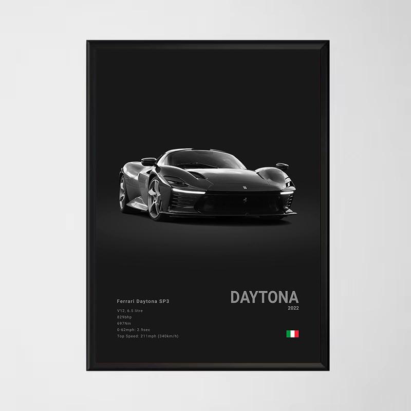Famous Cars 812 458 296 Canvas Wall Art Print Poster 599XX SP3 F8 Decoration Mural Modern Home Decor Birthday Gift Unframed