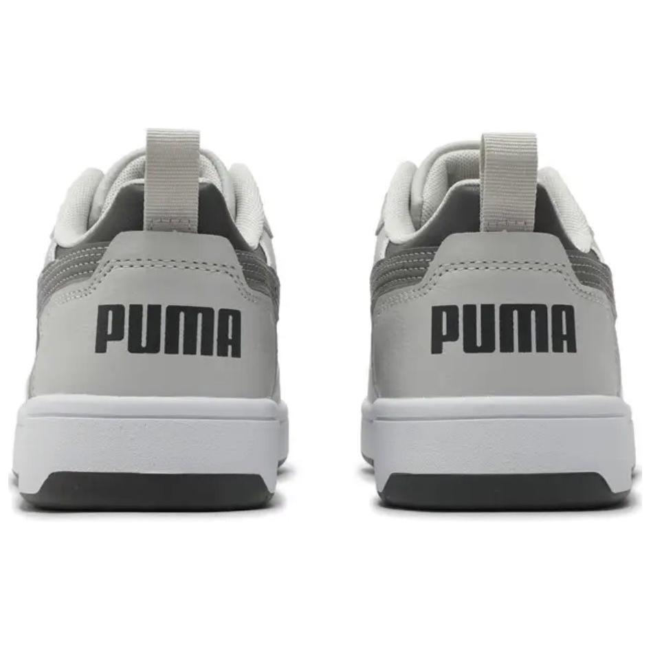 Puma Rebound V6 Low Unisex White Gray Black 392328-33