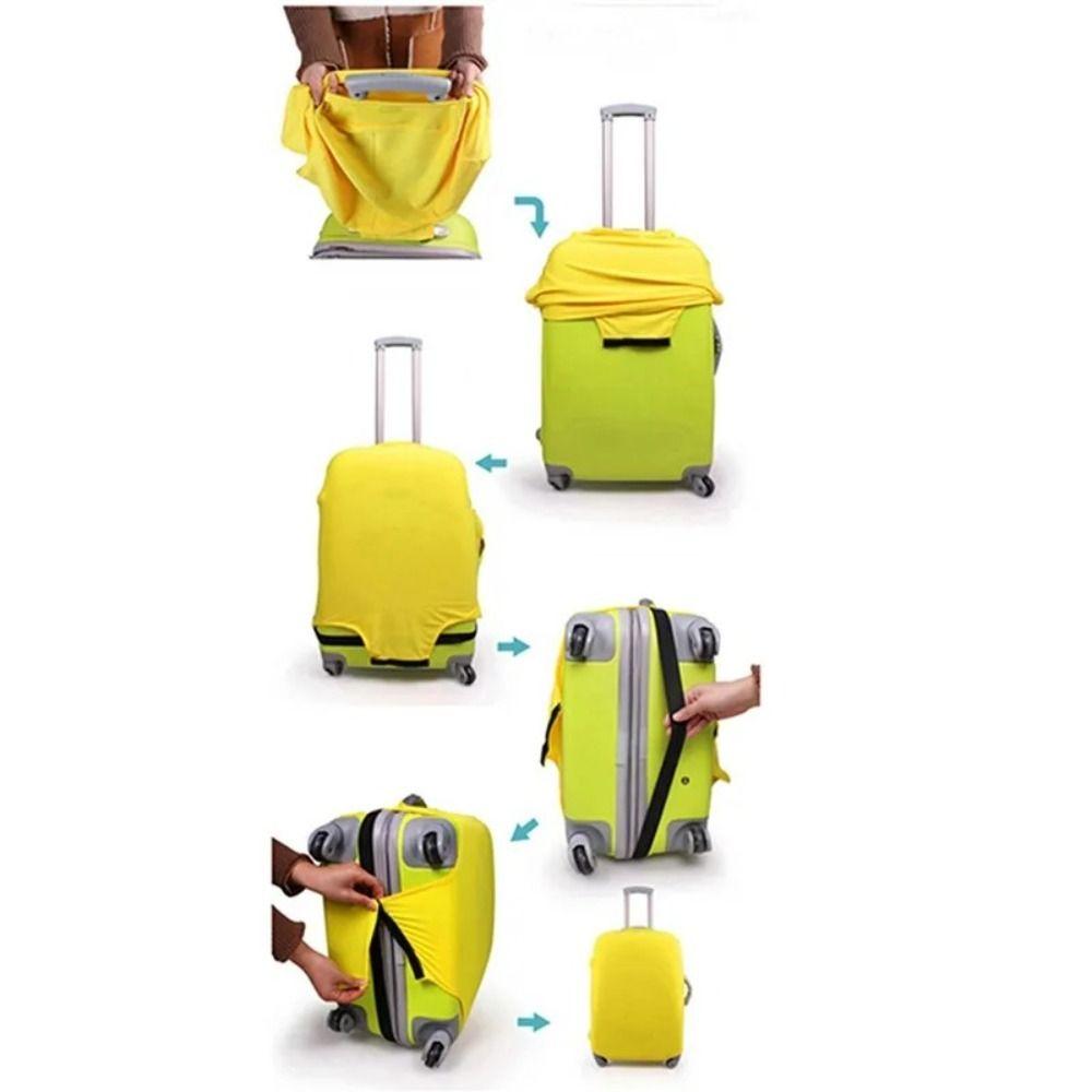 Washable Suitcase Protector Multicolor Baggage Dust Case Cover Luggage Cover  Suitcase