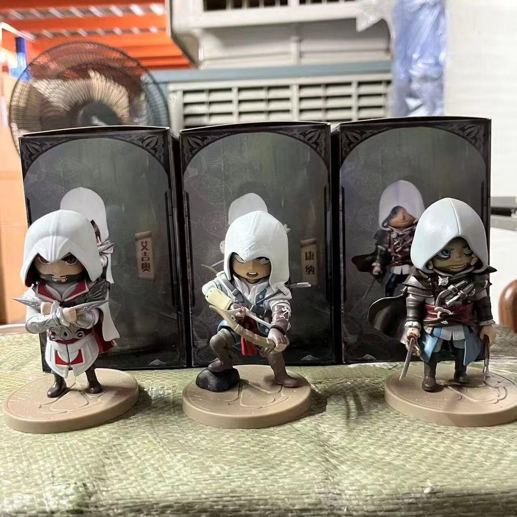 Assassins Creed Pvc Collectible Figures Set For Fans Featuring Ezio Connor Edward