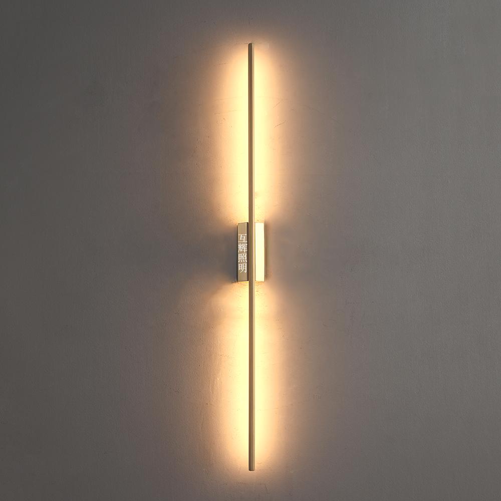 Luxury Gold Lighting Fixture Wall Light Simple Copper Led Indoor Wall Lamp for Bedroom Modern Design Wall Sconce Bracket Light