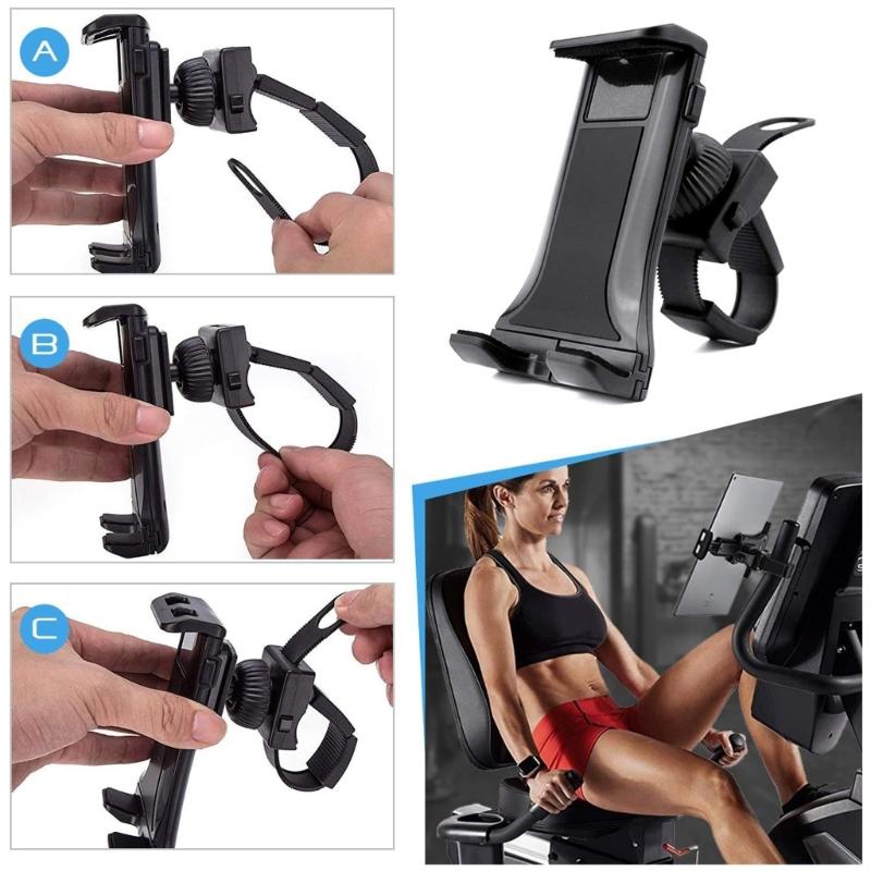 Exercise Bike Phone Holder Universal Motorcycle Handlebar Stand Mount Cell Phone Holder Bracket CradlesFitness Equipment