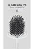 Wall-Mounted Toilet Brush with Long Handle & Soft Bristles for Bathroom Cleaning