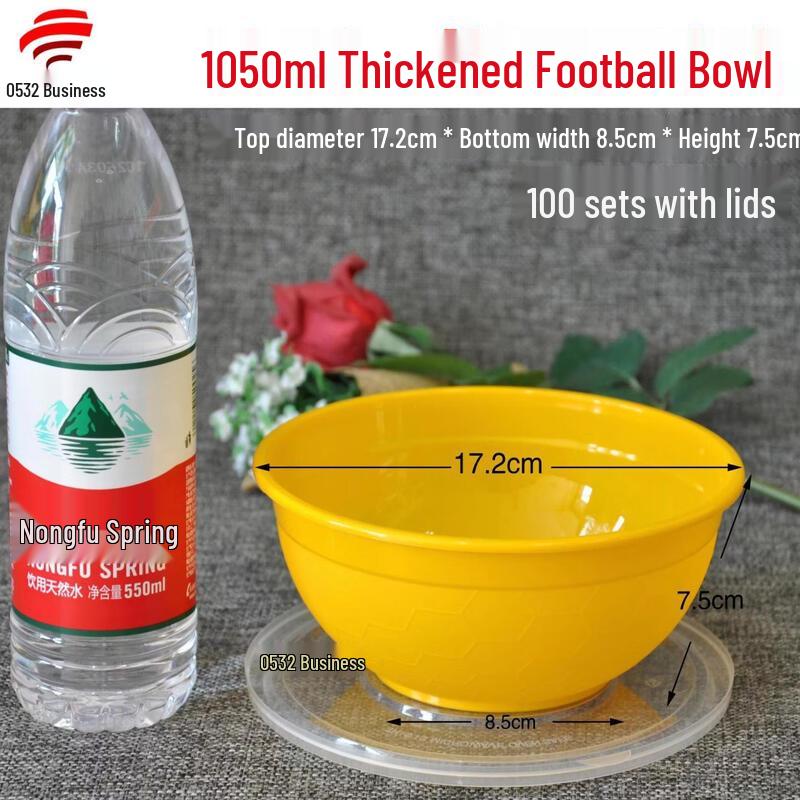 Disposable Round Football Bowl Meal Containers