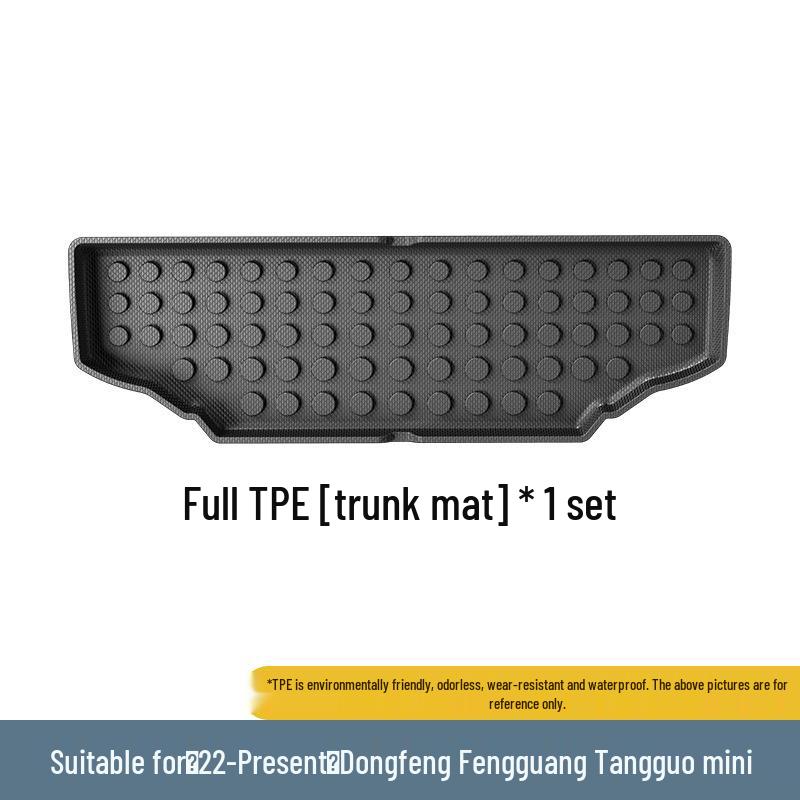 Коврик в багажник и подушка на спинку сиденья для Dongfeng Fengguang Candy Mini Car 2022+ Black