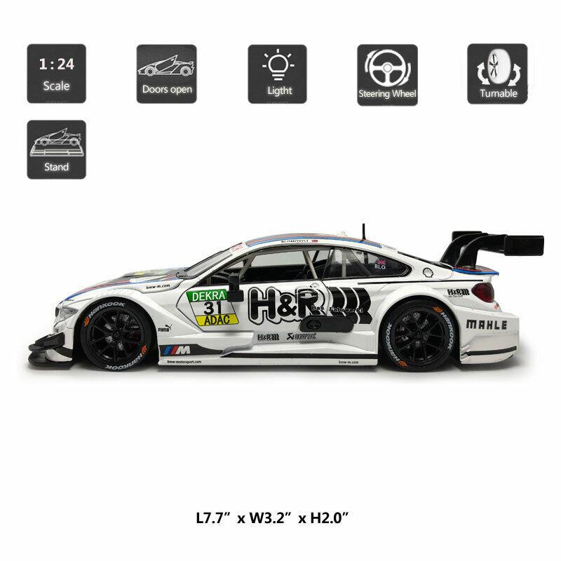 Model de mașină la scară 1/24 pentru BMW IM M4 GT3 mașină de curse sport mașină de curse model de jucărie din aliaj de metal turnat prin presare, copie în miniatură