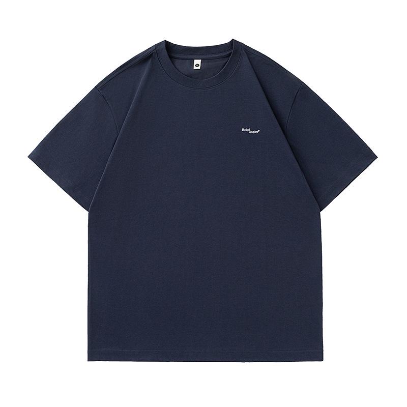 

Mu Qiu Menswear | 2026 Summer Cooling Loose-Fit Printed Half-Sleeve Men s T-shirt 3XL (180-200 jin) королевский синий