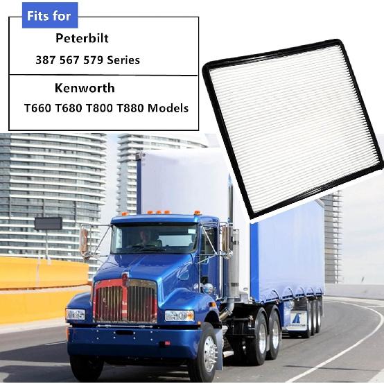 Cabin Air Filter Fit For Kenworth 660 T680 T800 T880 & Peterbilt 387 567 579 - Replaces S-9034, F37-1018, S28571, PA30269, AF56102 (2 Pack)