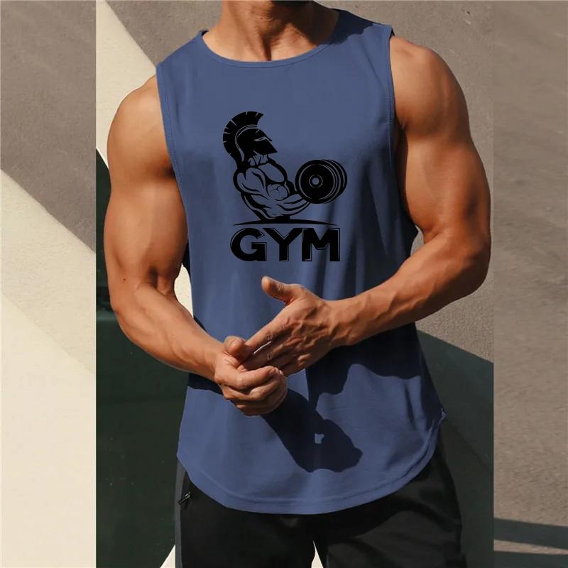 Mrtvý tah Tělocvična Lidská kostra Léto Rychleschnoucí Sportovní Tílko Muži Kulturistika Vesta Síťovina Fitness Košile Bez rukávů Svalové Oblečení