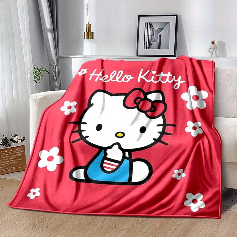 1pc. Hello Kitty Cute Cartoon Blanket - Perfect for Home, Office, Outdoor Use, Gift Idea, Suitable for All Seasonsz041706