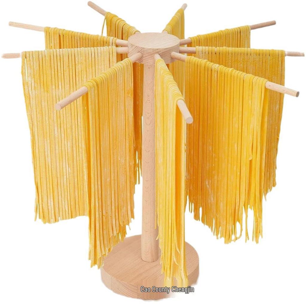 Beech Wood Cross-Border Hanging Noodle Rack and Storage Jewelry Rack