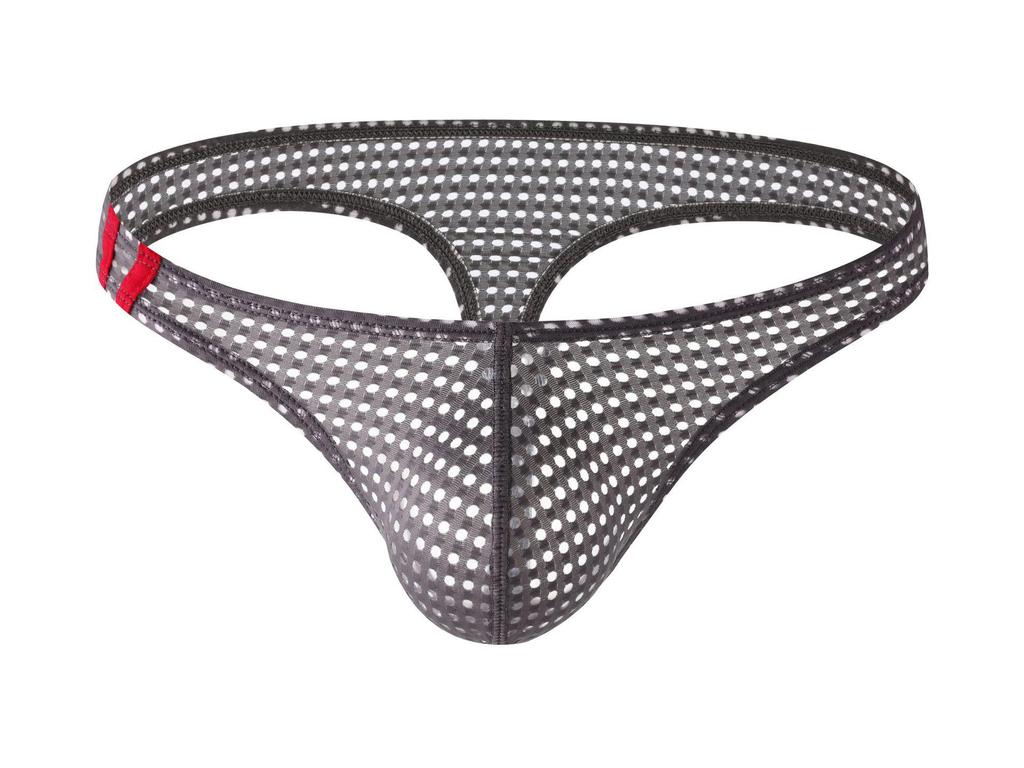 Pánské prodyšné síťované přízové T-kalhotky s nízkým pasem - Sexy odhalující tanga