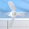 Compact Screw In Ceiling Fan E27 Mount with Adjustable Angle Quiet Operation for Bedroom Kitchen Office Daily
