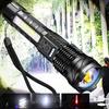 Yousheng Super Bright Flashlight, Outdoor Waterproof Flashlight, Type-C Rechargeable Flashlight, Multifunctional Torch with Power Display, Zoomable
