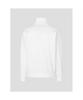 Binpolmen Textured Quarter-Zip Long-Sleeve T-Shirt White