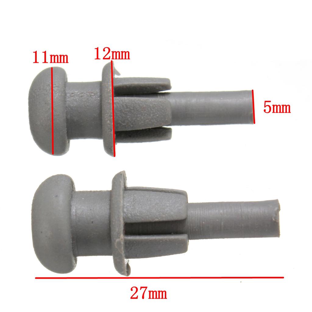 4/10Pcs X GREY PARCEL SHELF CLIPS FOR CORD STRING Plastic FOR CITROEN SAXO C2 C3 XSARA PICASSO Car Accessories