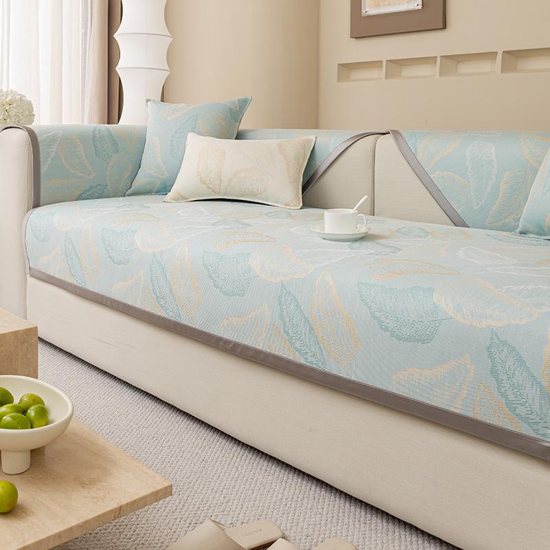 

Ice Silk Sofa Cushion, Summer Sofa Mat Mat, Non-Slip Seat Cushion New Simple High-End Cover Cloth 70*70cm