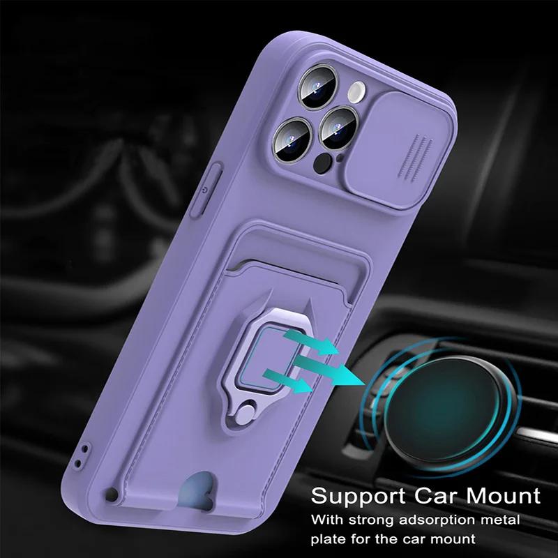 Luxury Soft Silicone Crossbody Necklace Cord Strap Case For Iphone 16 15 14 12 11 Pro Max 16e X XR 7 8 Plus Wallet Card Cover