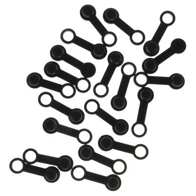 HEALEEP 20pcs Brake Nuts Auto Reader Motor Bleeding and Screw Replacement Cap Rubber Black