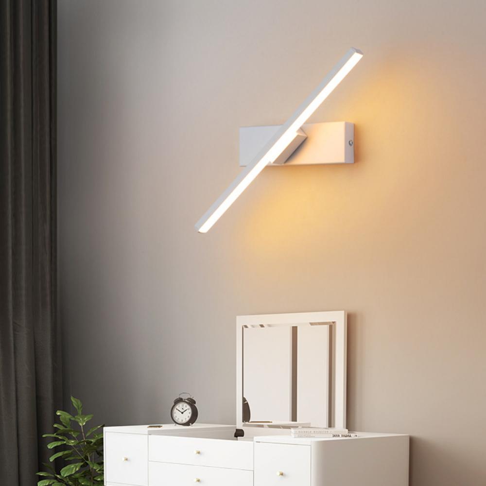 LED Wall Lamp Nordic Modern Minimalist Bedroom Bedside Lamp Creative Staircase Lamp Living Room Rotating Wall Lamp