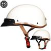 Motorcycle Helmet Retro Locomotive Brim Half Helmet Men and Women Electric Car Safety Helmet and Helmet Four Seasons Riding
