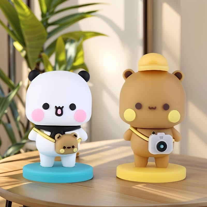 Cute Bubu Dudu Panda Bear Doll Cartoon Yier Bubu Souvenir Kawaii Small Gift Miniatures Animal Toy Home Decoration Birthday Gift