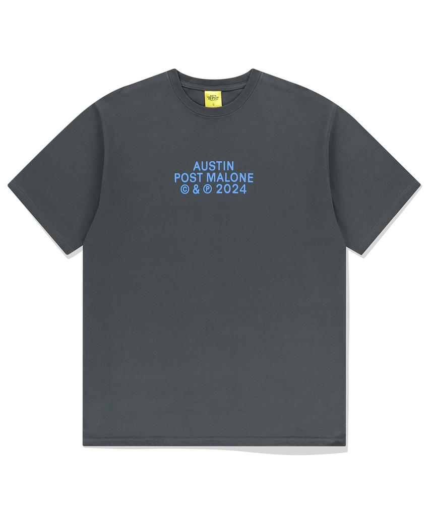 MAHAGRID Hold My Breath Tee Charcoal(Mg2Emmt522D)