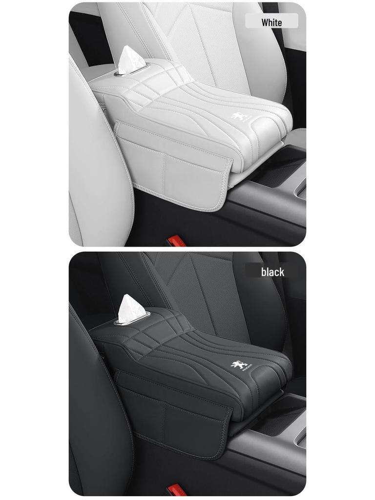 Peugeot Car Console Armrest & Tissue Box Booster Pad for 508, 308, 2008, 3008, 4008.