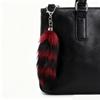 Cheerful Foxes Tail Key Accessory Plush Material Vibrant Hues Sturdy Metal Clasp Compact Size For Keys And Personal Belongings