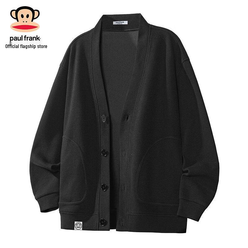 Paul Frank Men s Waffle Knit Cardigan Sweatshirt XL