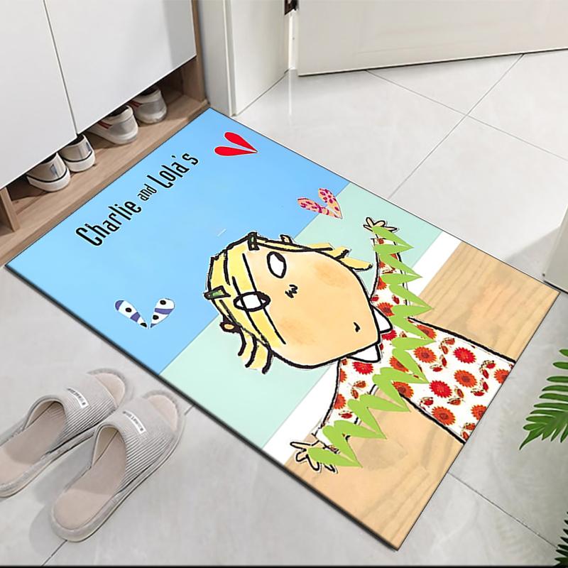 Charlie und Lola Teppich für Bürostuhl Wohnzimmer Schlafzimmer Küche Dekor Geschenke