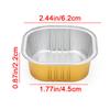 10Pcs Square Aluminum Foil Baking Cups with Lids Heat Resistant Cupcake Liner Molds Dessert Cake Box With Lid Pastry Tools