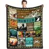 Hunting-Themed Flannel Throw Blanket, Soft Twill Weave Non- Fabric, All-Season Comfort, Uncharged, Hand Wash Solely, for Couch, Bed, Outdoor Camping &