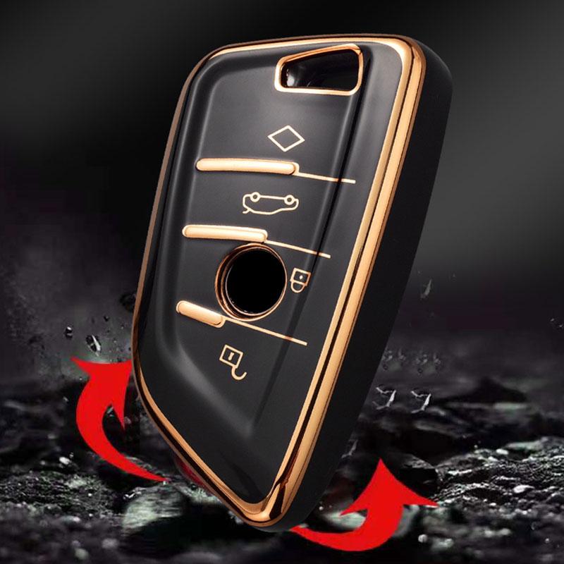 TPU Car Remote Key Case for BMW X1 X3 X5 X6 X7 1 3 5 6 7 Series G20 G30 G11 F15 F16 G01 G02 F48 Cover Shell Fob Accessories