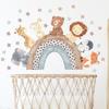 Cartoon Animal Height Measurement Cute DIY Nursery Room Sticker Art Mural Wall Decals Wall Sticker