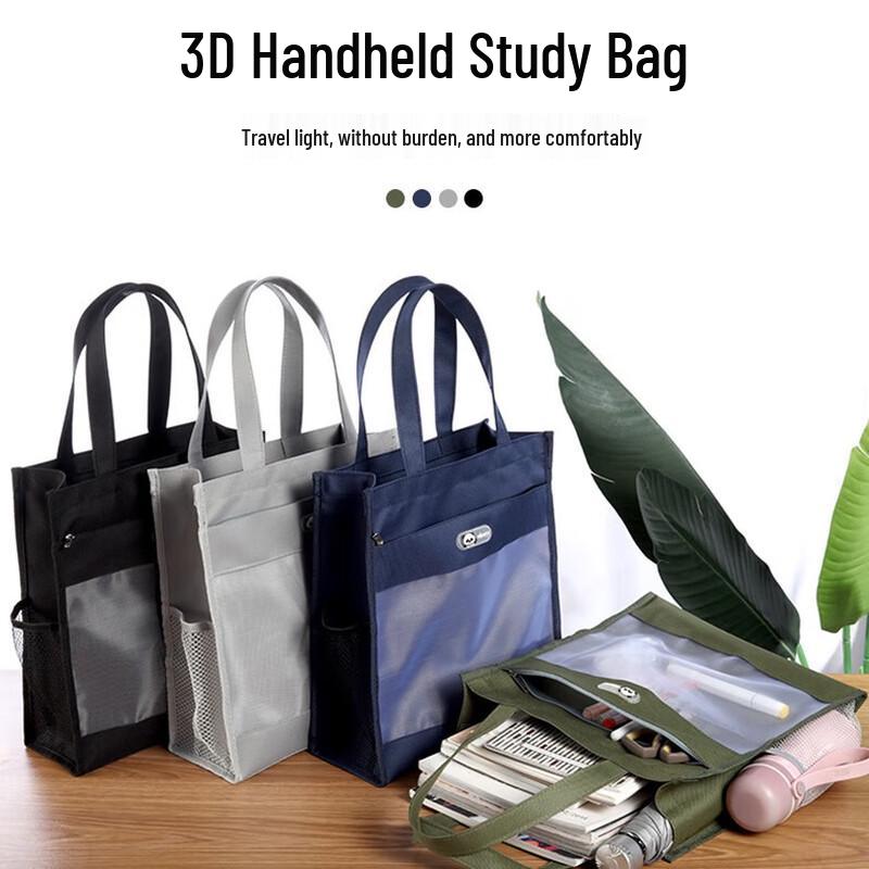 JY Student Grote Capaciteit Waterdichte Transparante Mesh Draagtas