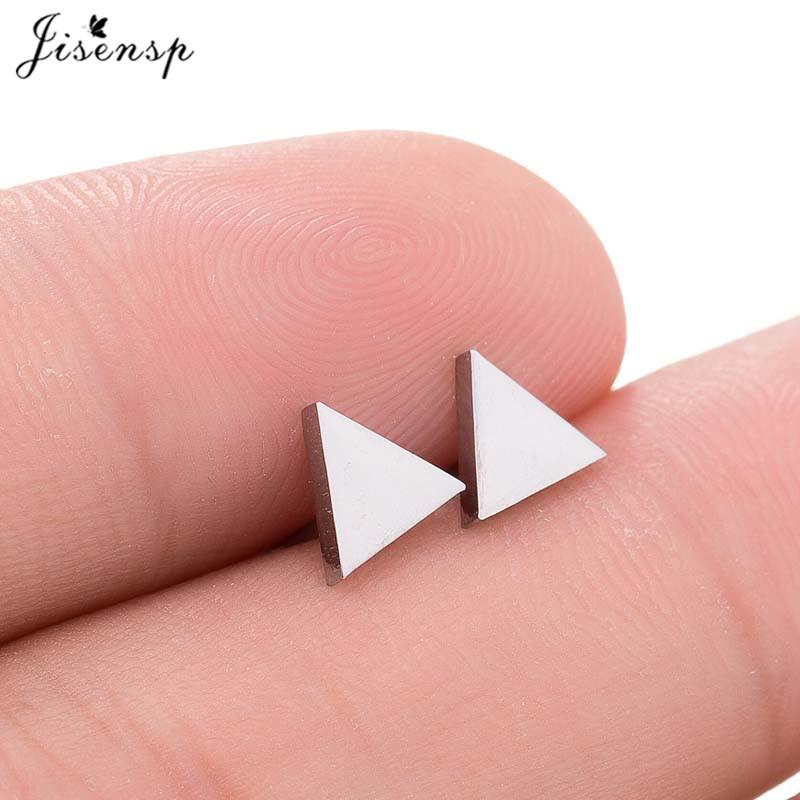 Small Stainless Steel Earrings Women Punk Jewelry Fashion Moon Leaf Scissors Snow Mountain Stud Earring Best Gift for Friends