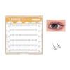 LASHIDOL Partial False Eyelashes Quick Adhesive Lower No Glue Needed Natural Glue-free Segmented Self-adhesive (small Flame Black Eyelashes)