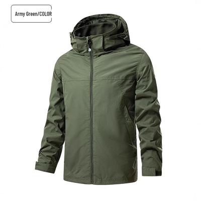 Men's Windproof Waterproof Hooded Outdoor Sports Jacket