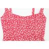 French Spring/summer Women's Fashion Print Halter Dress Square Neck Backless Fresh Sweet Floral