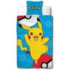 Parure de lit - POKEMON - Pikachu III - Microfibre - 1 housse de couette 140 x 200 cm + 1 taie 63 x 63 cm