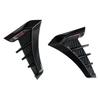 Universal Gloss Black Car Fender Side Intake Air Wing Grille Vent Cover Trim 2x