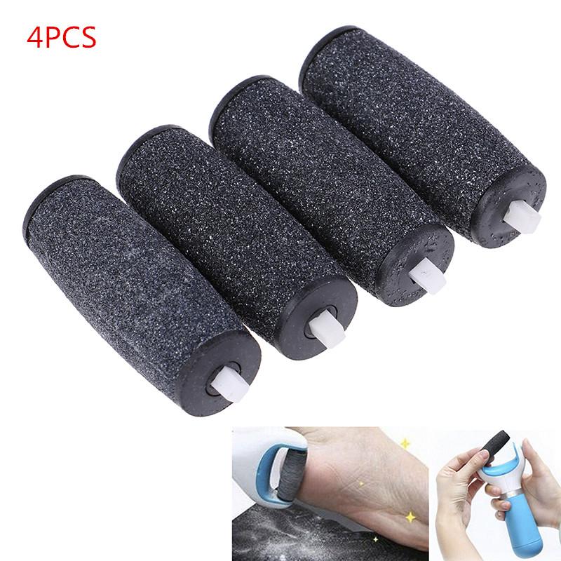 

4 Pcs Foot Care Tool Heads Pedi Hard Skin Remover Refills Replacement Rollers For Scholls File