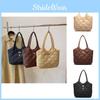 Stylish Spacious And Quilted Tote Bag For Women Available In Black Khaki Coffee And