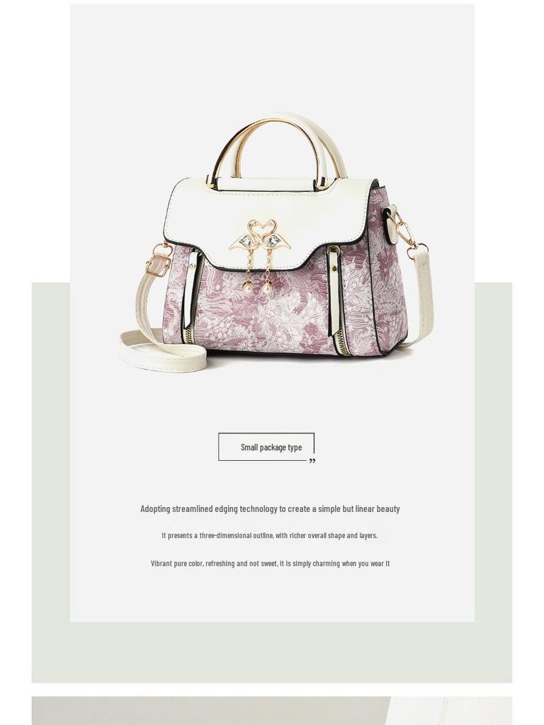 2025 Trendy Women's Korean Style Diamond Pattern Small Crossbody Handbag
