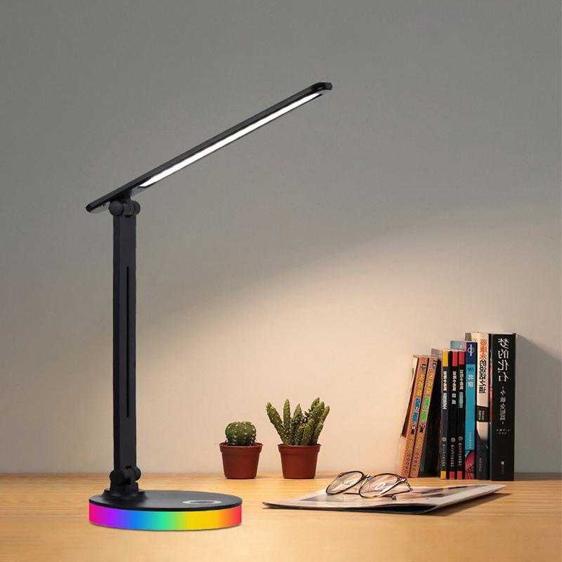 LED Desk Lamp USB Plug in Table Lamp 3 Levels Dimmable Touch Desk Lighting Eye Protection Foldable For Bedroom Desk Light